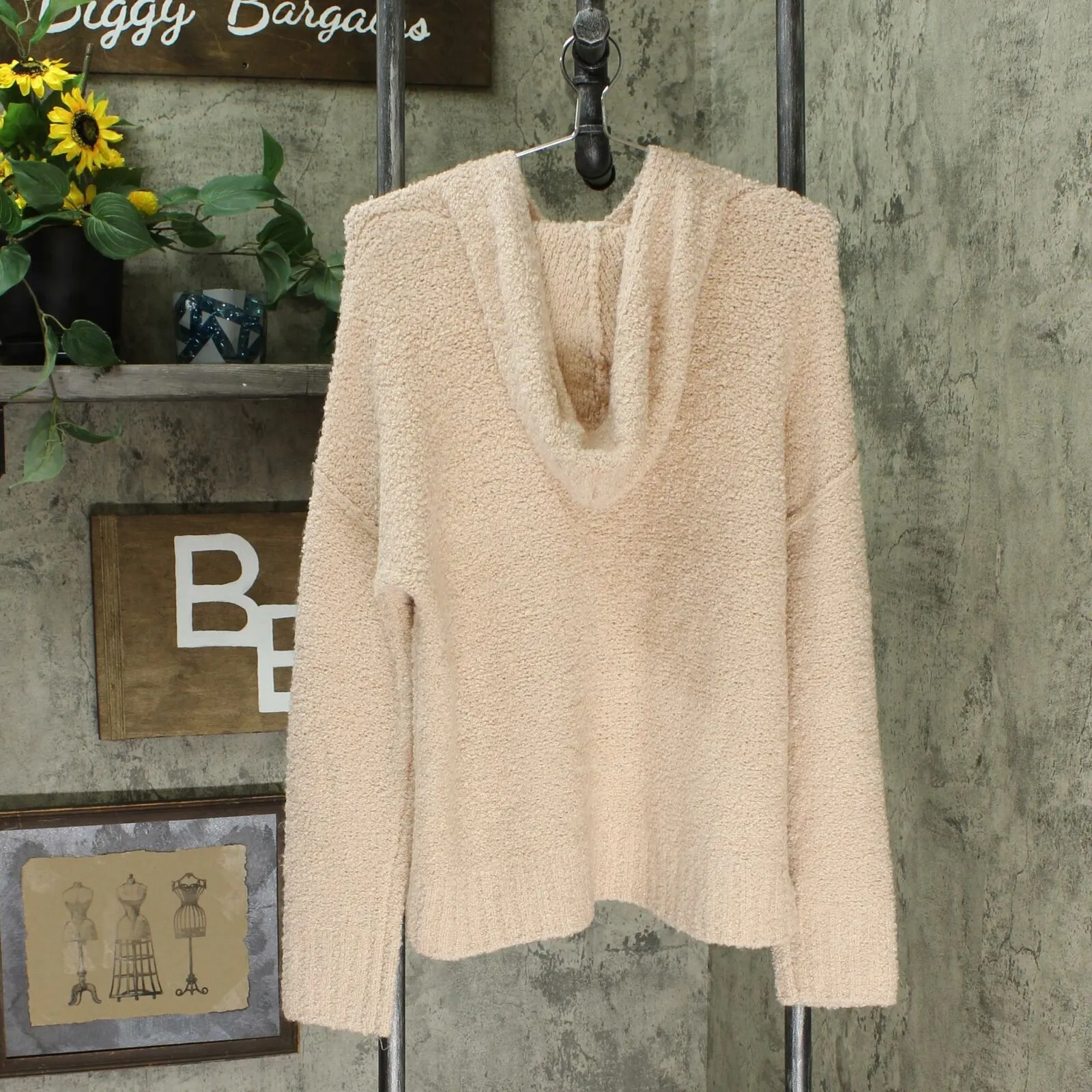 A New Day Women's Casual Fit V-Neck Hoodie Pullover Sweater