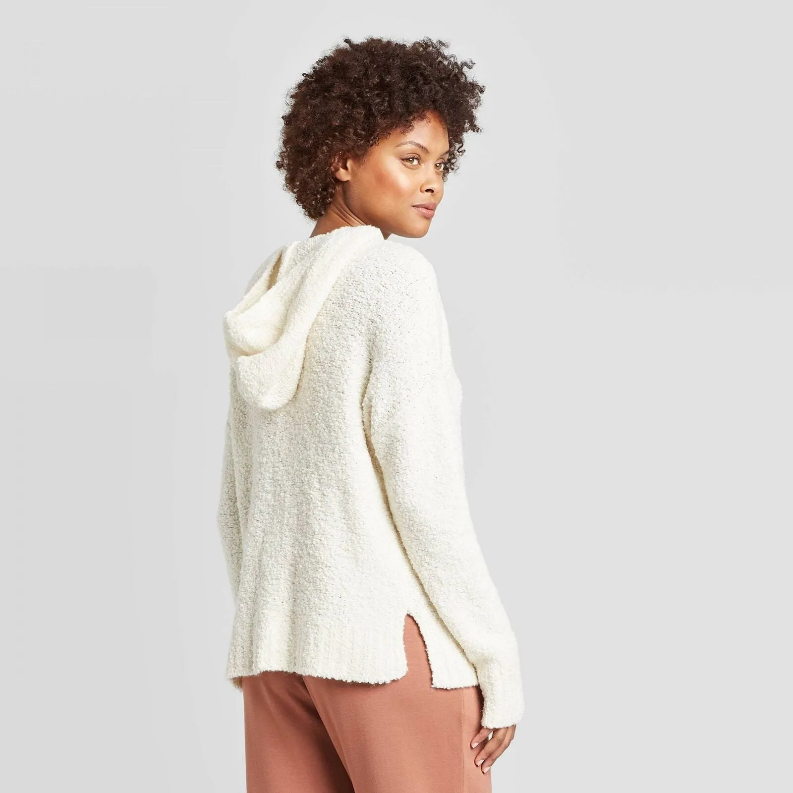 A New Day Women's Casual Fit V-Neck Hoodie Pullover Sweater