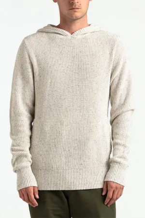 Across Knit Hoodie | Off White