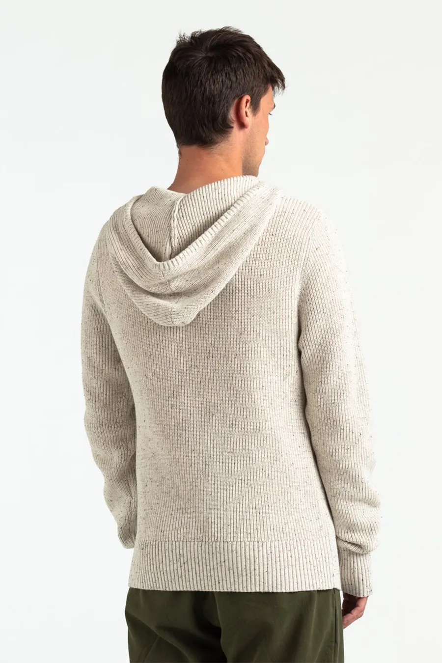Across Knit Hoodie | Off White