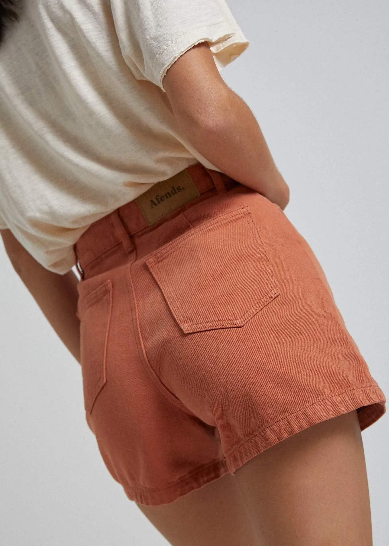 Afends Womens Seventy Threes - Twill Short - Tobacco