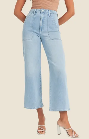 Airlea Light Denim Cargo Pocket Jeans