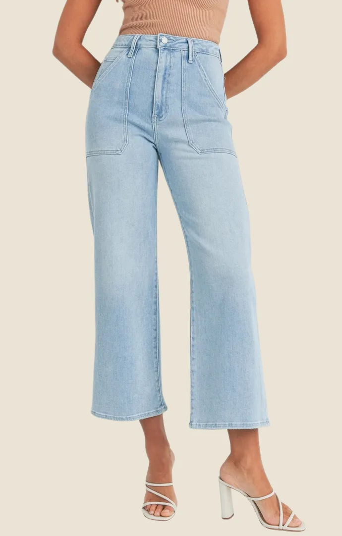 Airlea Light Denim Cargo Pocket Jeans
