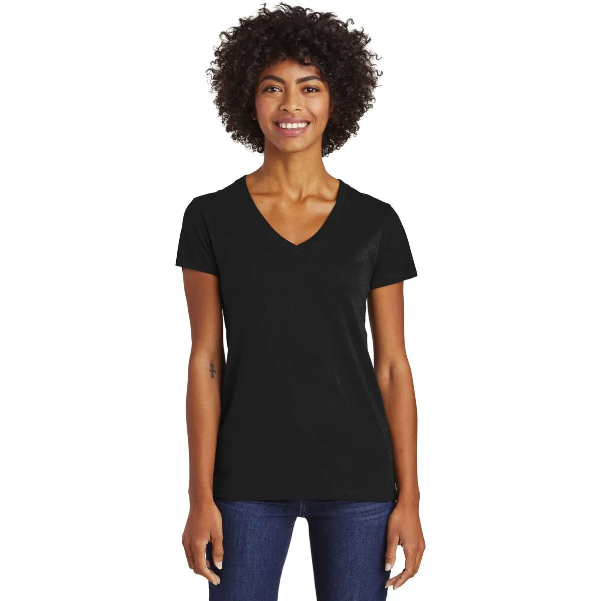 Alternative Women's Black Runaway Blended Jersey V-Neck Tee