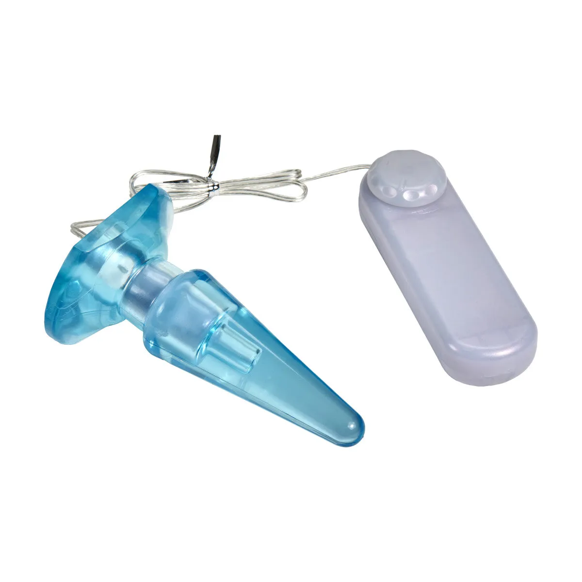B Yours By Blush® | Basic Pleaser Remote-Control Blue 4.25-Inch Vibrating Anal Plug
