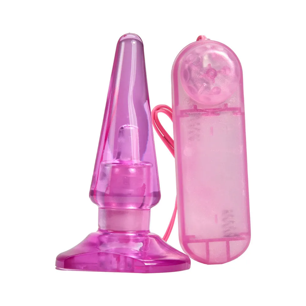 B Yours By Blush® | Basic Pleaser Remote-Control Pink 4-Inch Vibrating Anal Plug