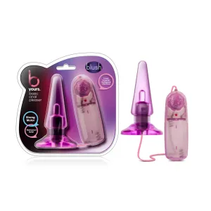 B Yours By Blush® | Basic Pleaser Remote-Control Pink 4-Inch Vibrating Anal Plug