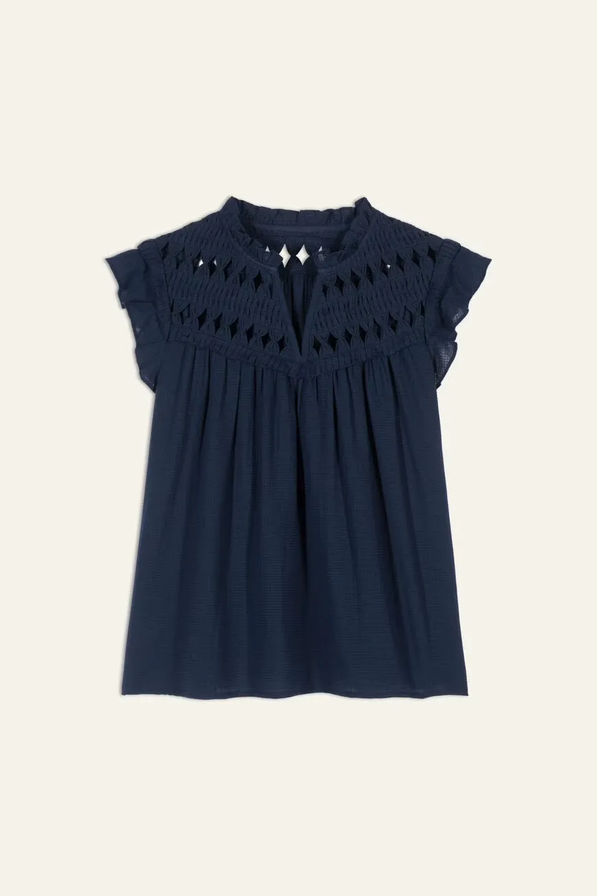 Bash Paris Bachus Blouse in Navy