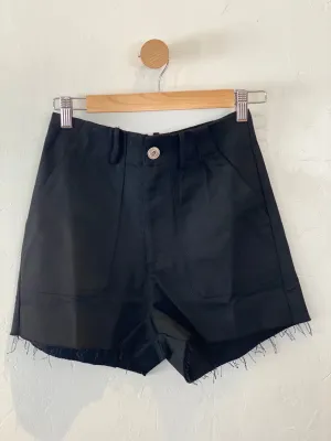 Black Denim Shorts