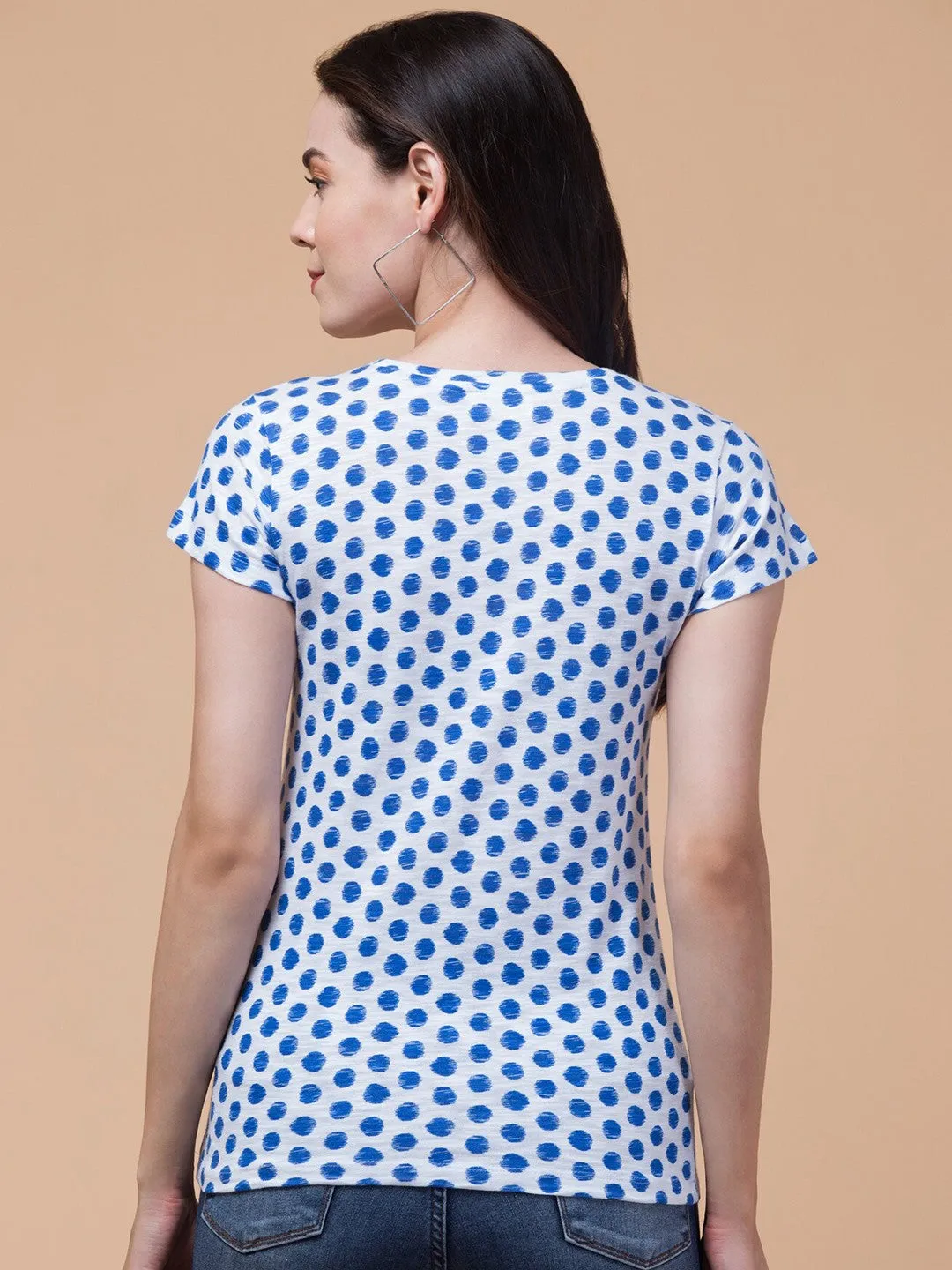 Blue Polka Dot T-Shirt