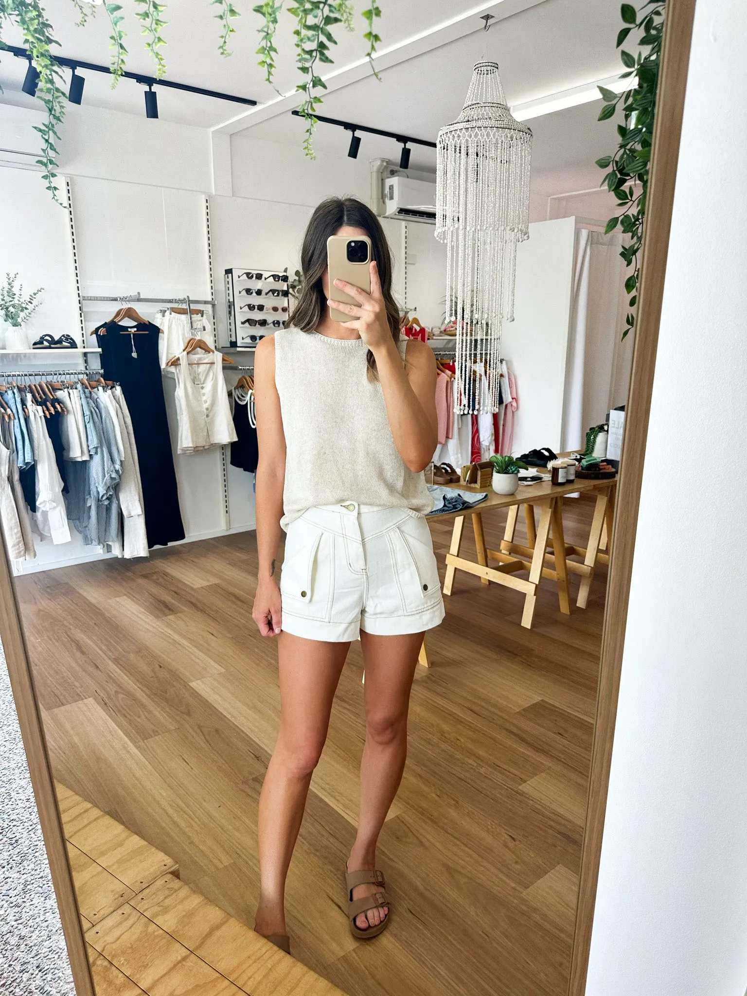Bobbi Shorts White
