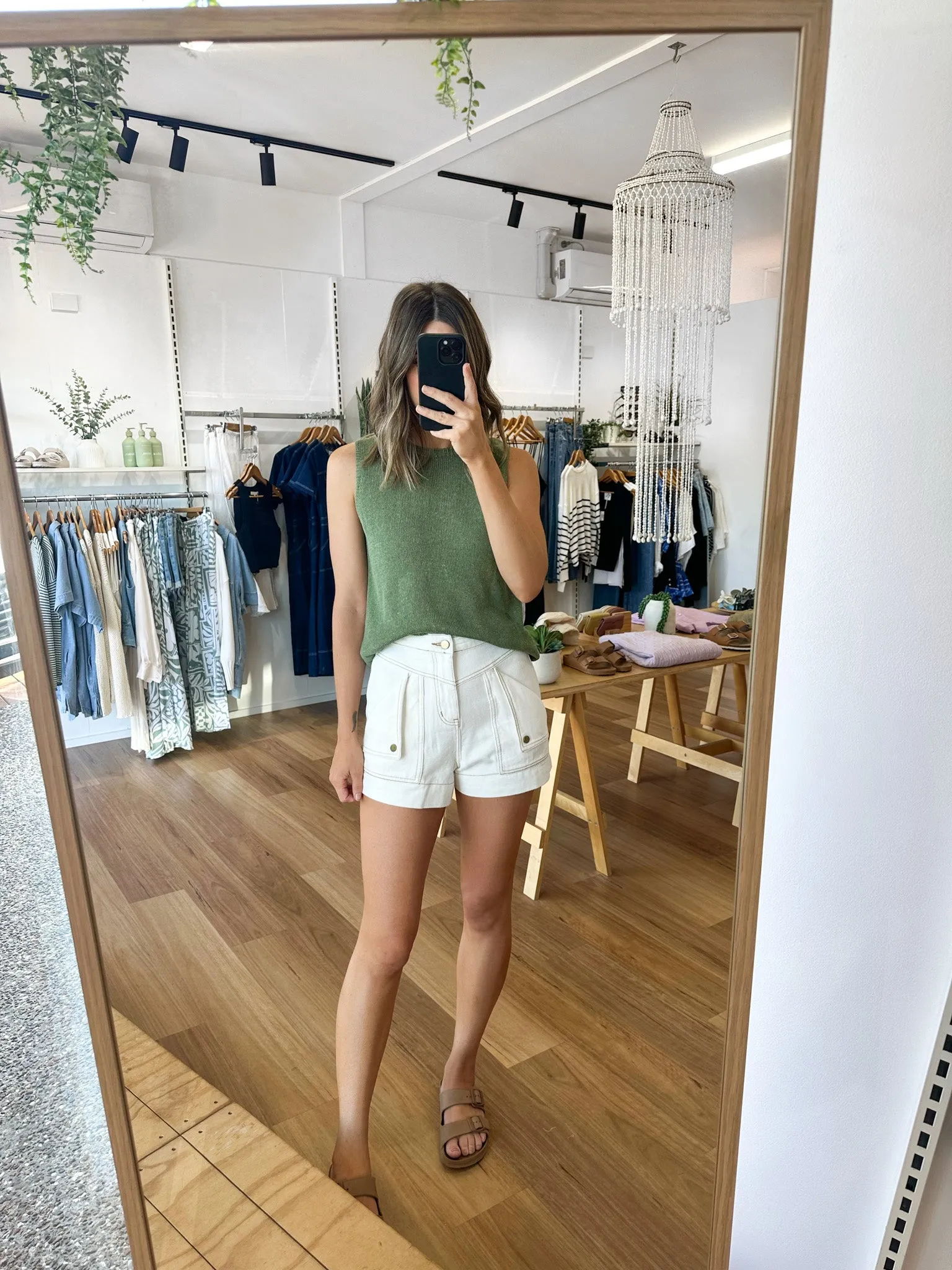 Bobbi Shorts White