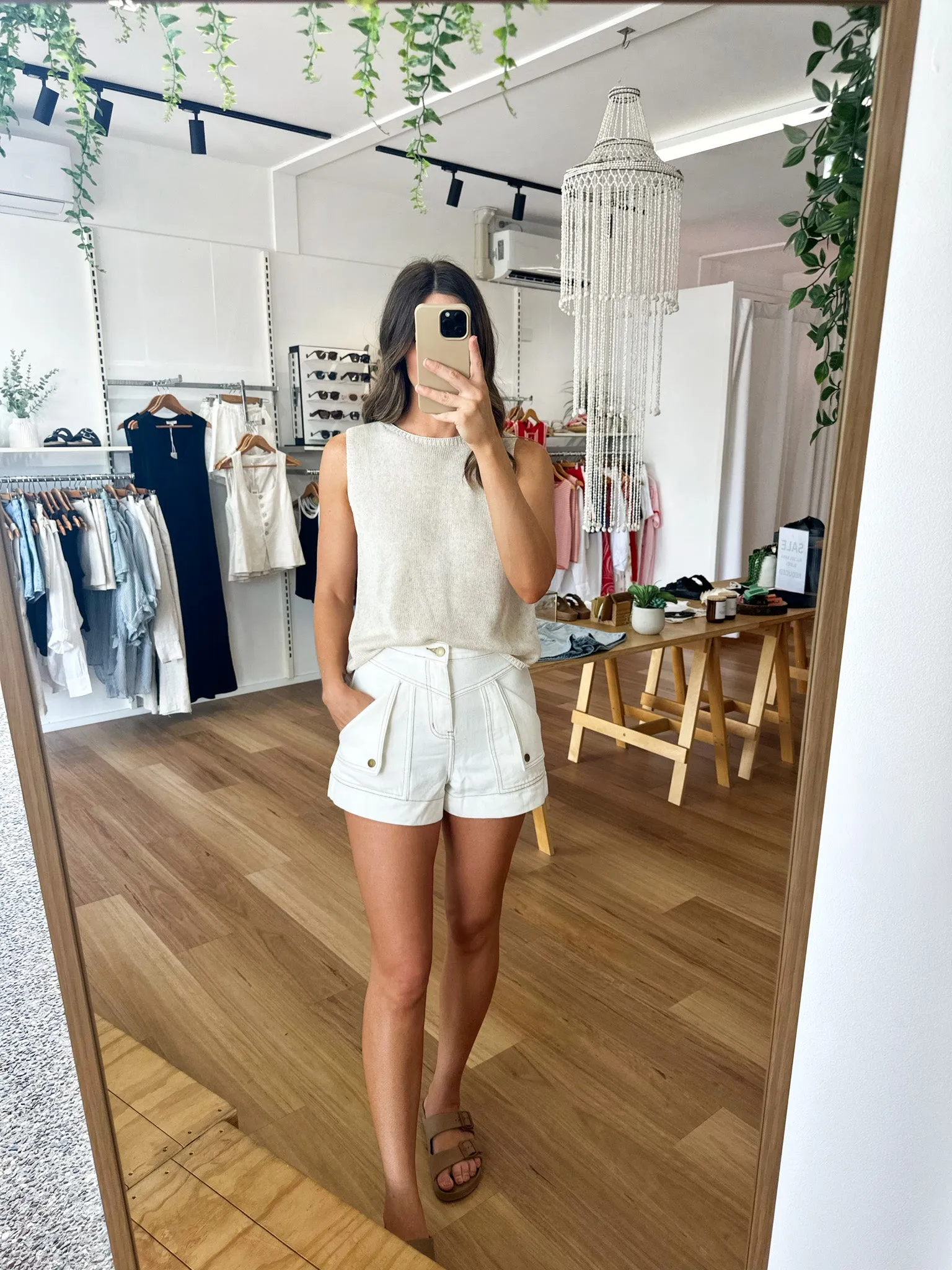 Bobbi Shorts White
