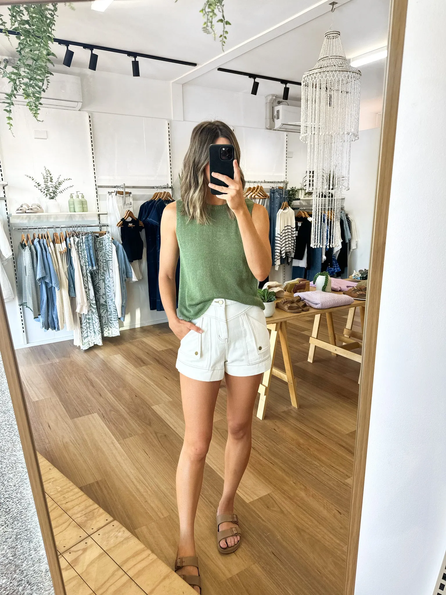 Bobbi Shorts White