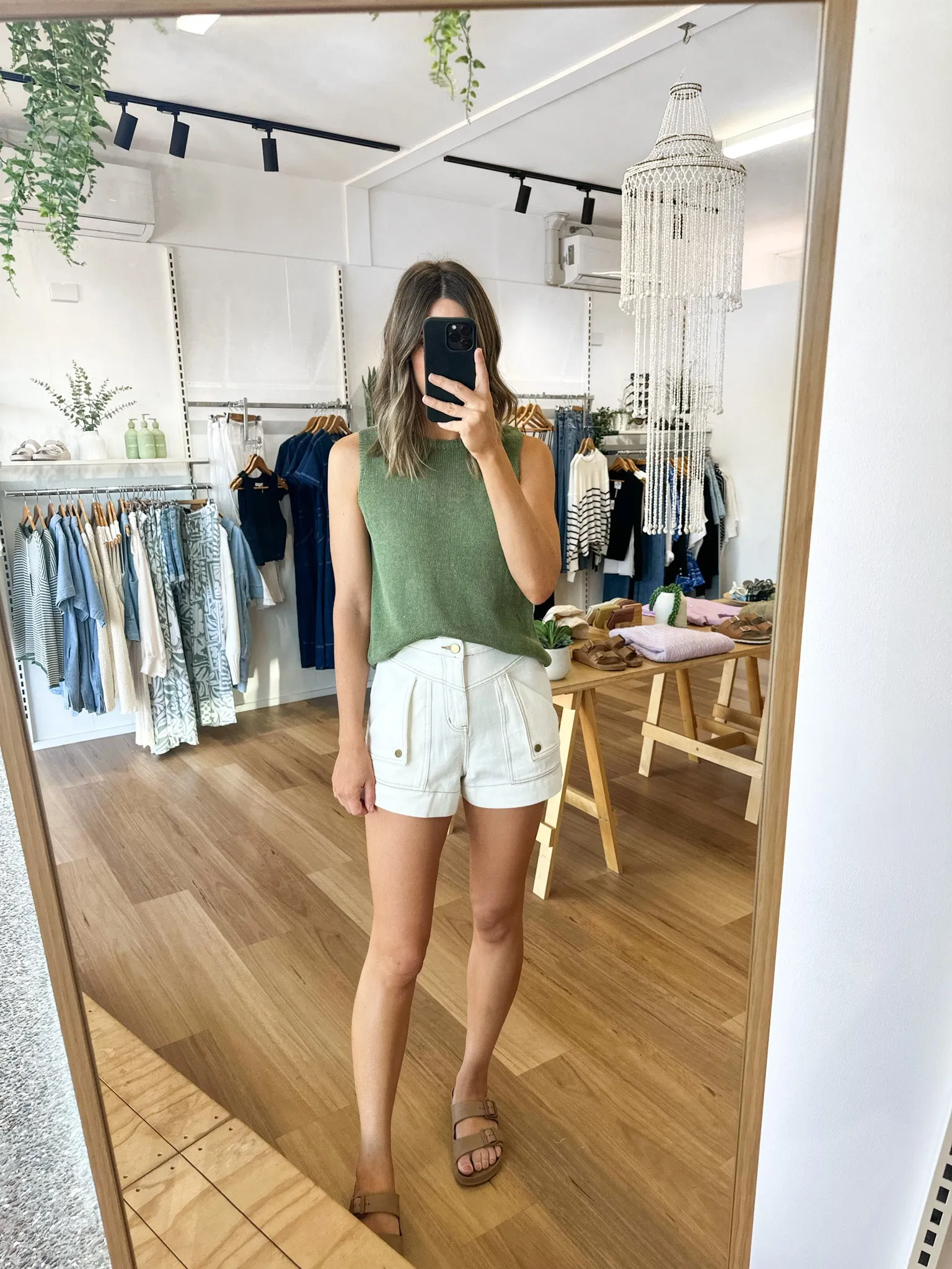 Bobbi Shorts White