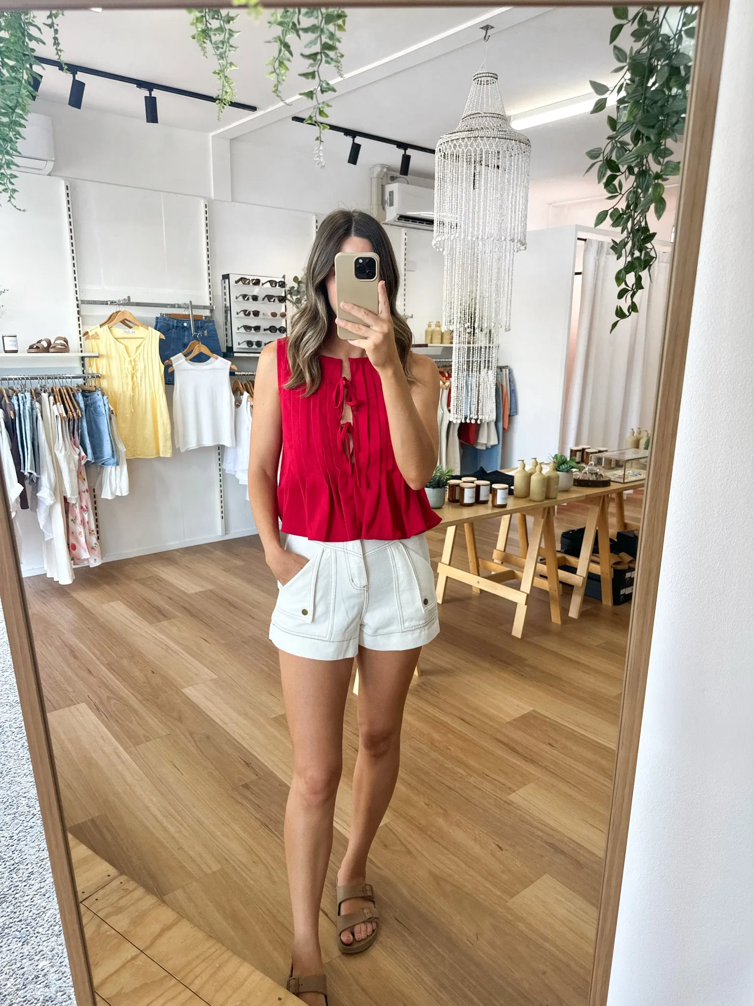 Bobbi Shorts White