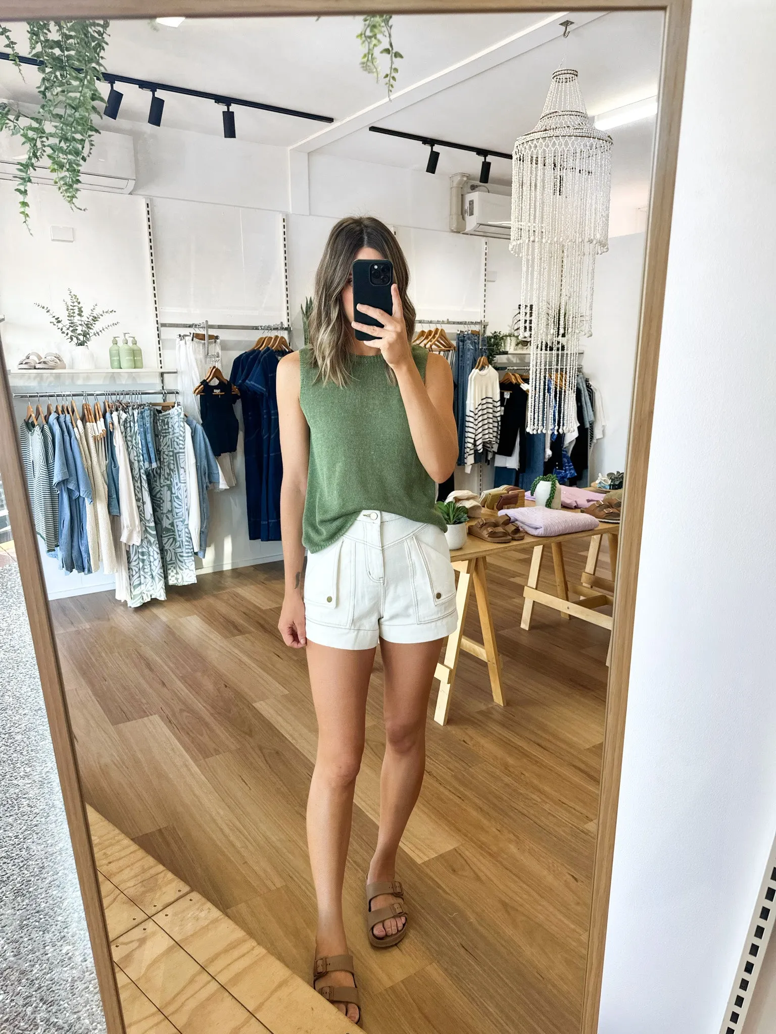 Bobbi Shorts White