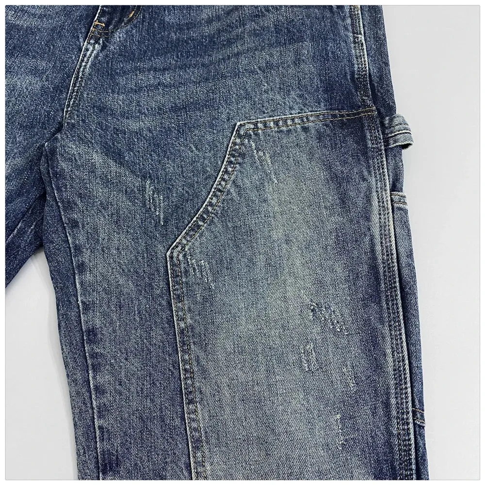 Cargo denim Jeans loose hip hop style Trousers