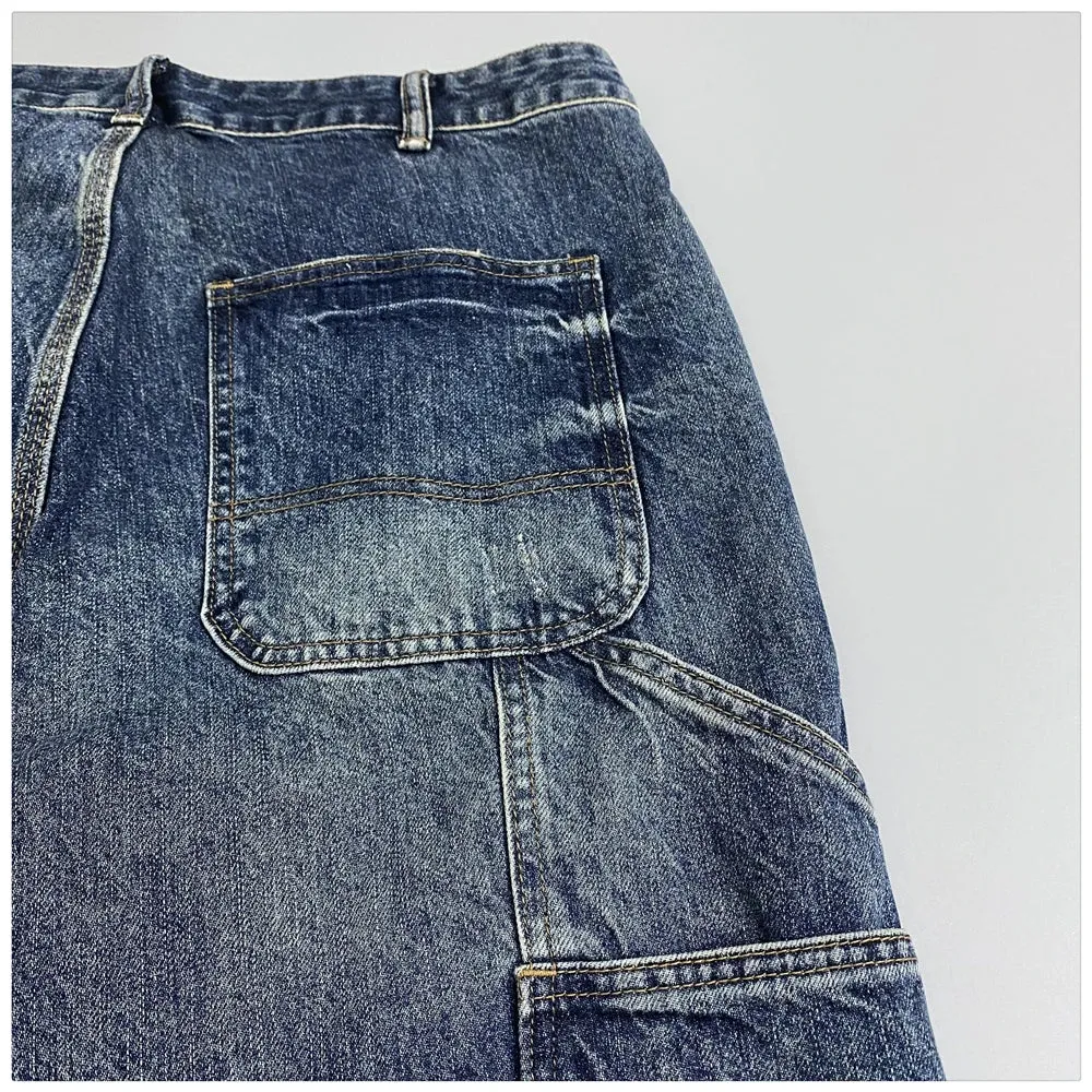 Cargo denim Jeans loose hip hop style Trousers