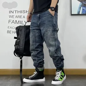 Cargo denim Jeans loose hip hop style Trousers