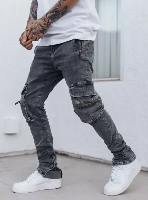 Cargo Jeans V6 in Grey