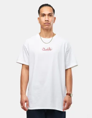 Chocolate 94 Script T-Shirt - White