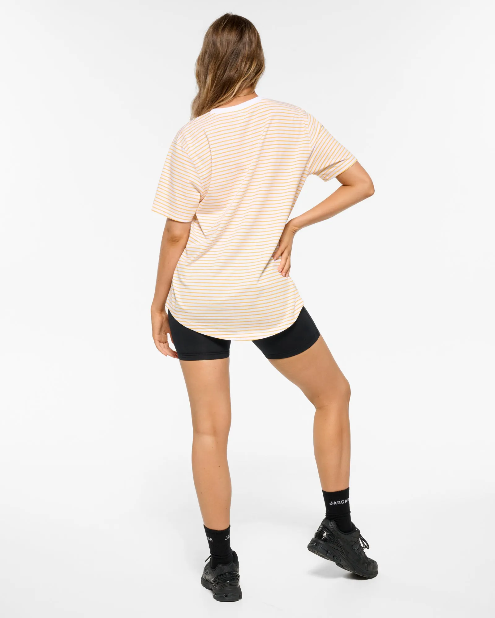 CLASSIC KEYLINE TEE MANGO STRIPE