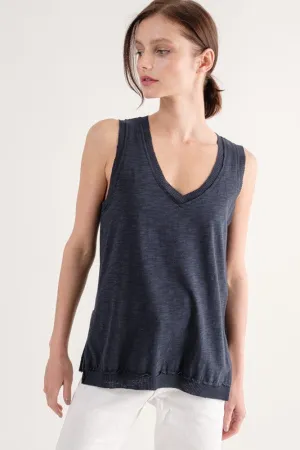 Contrast Rib Tank Top