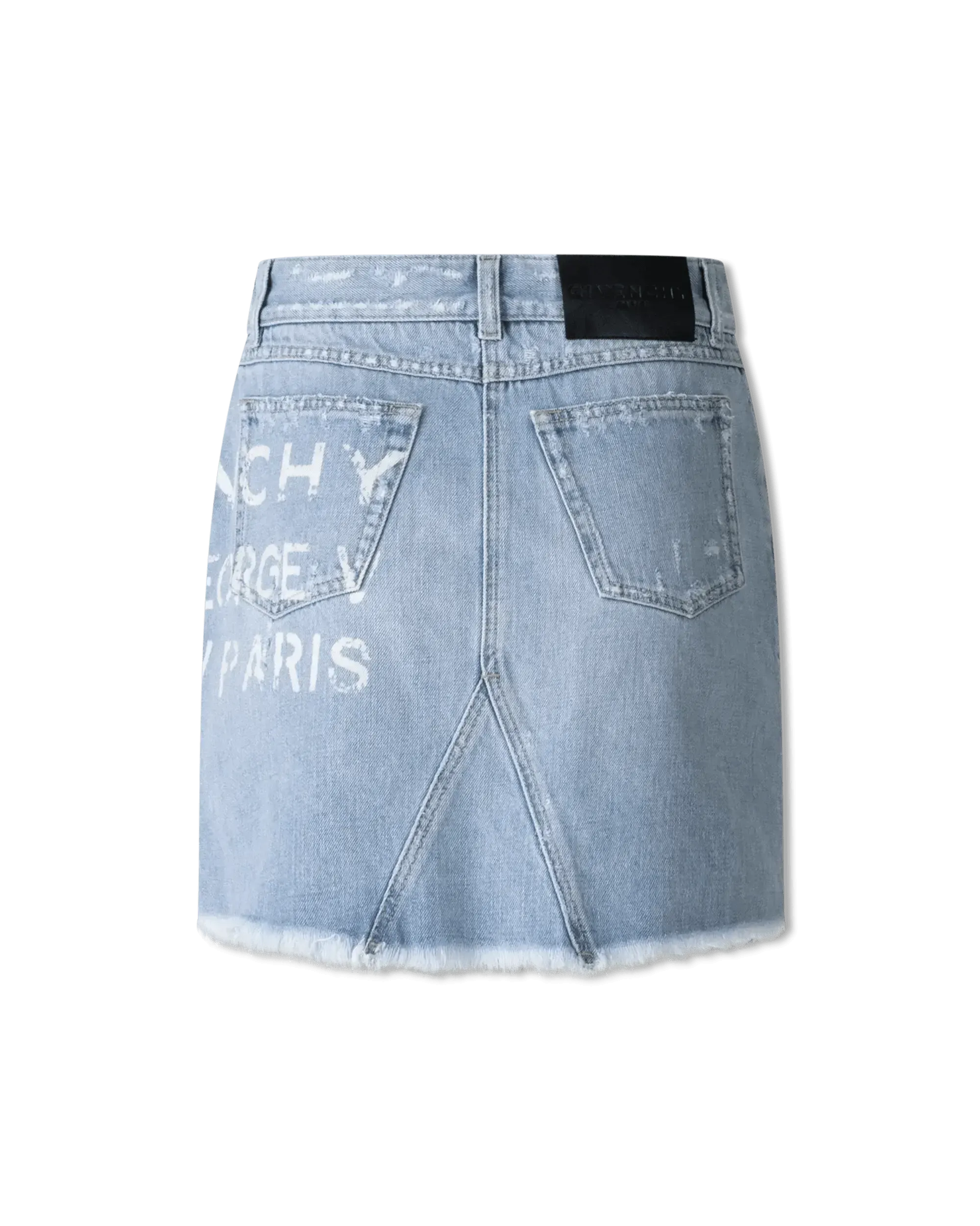 Denim Mini Skirt With Logo
