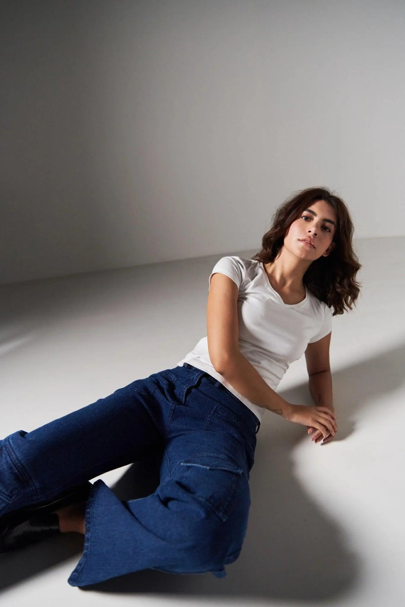 Denim Straight Pants