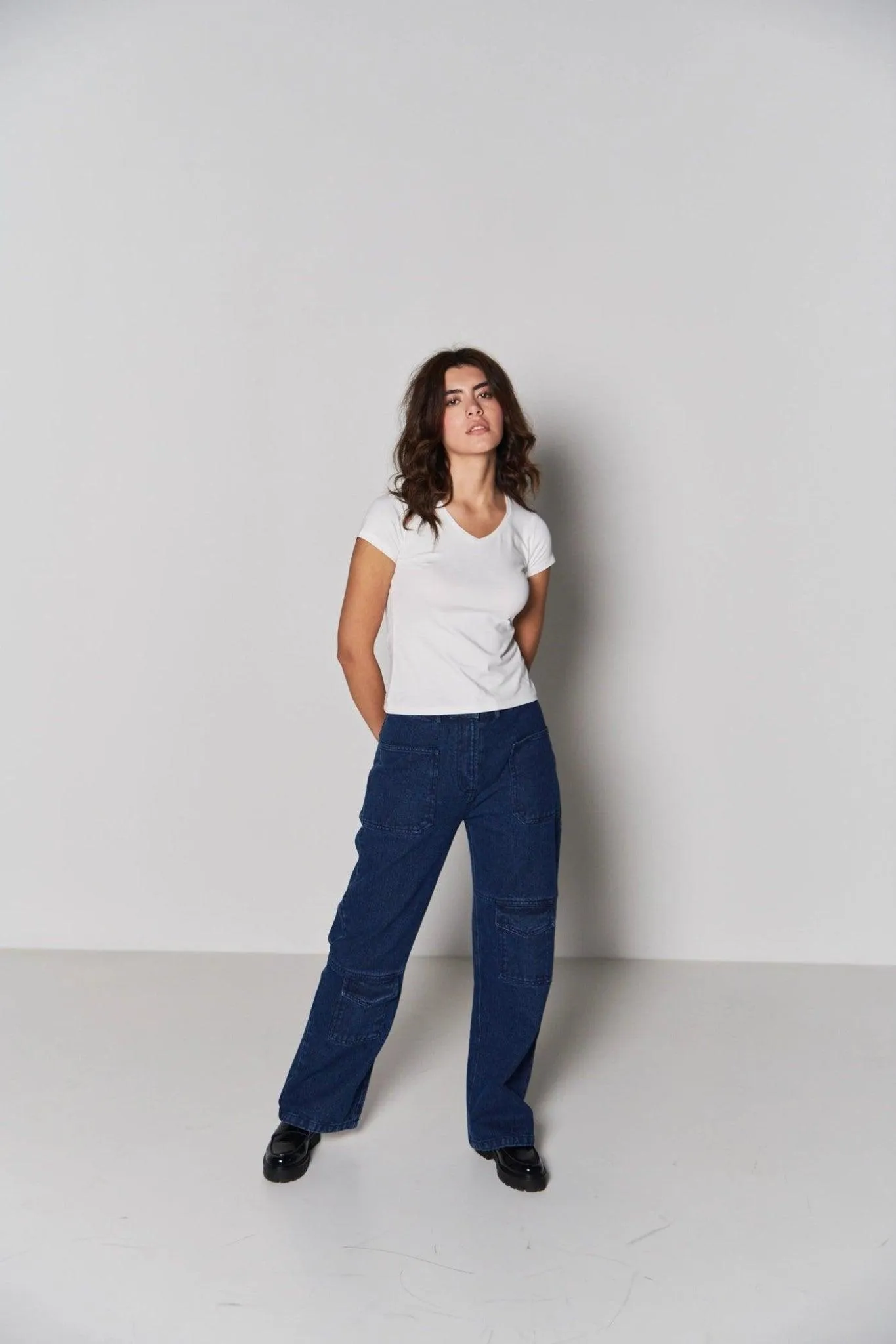 Denim Straight Pants