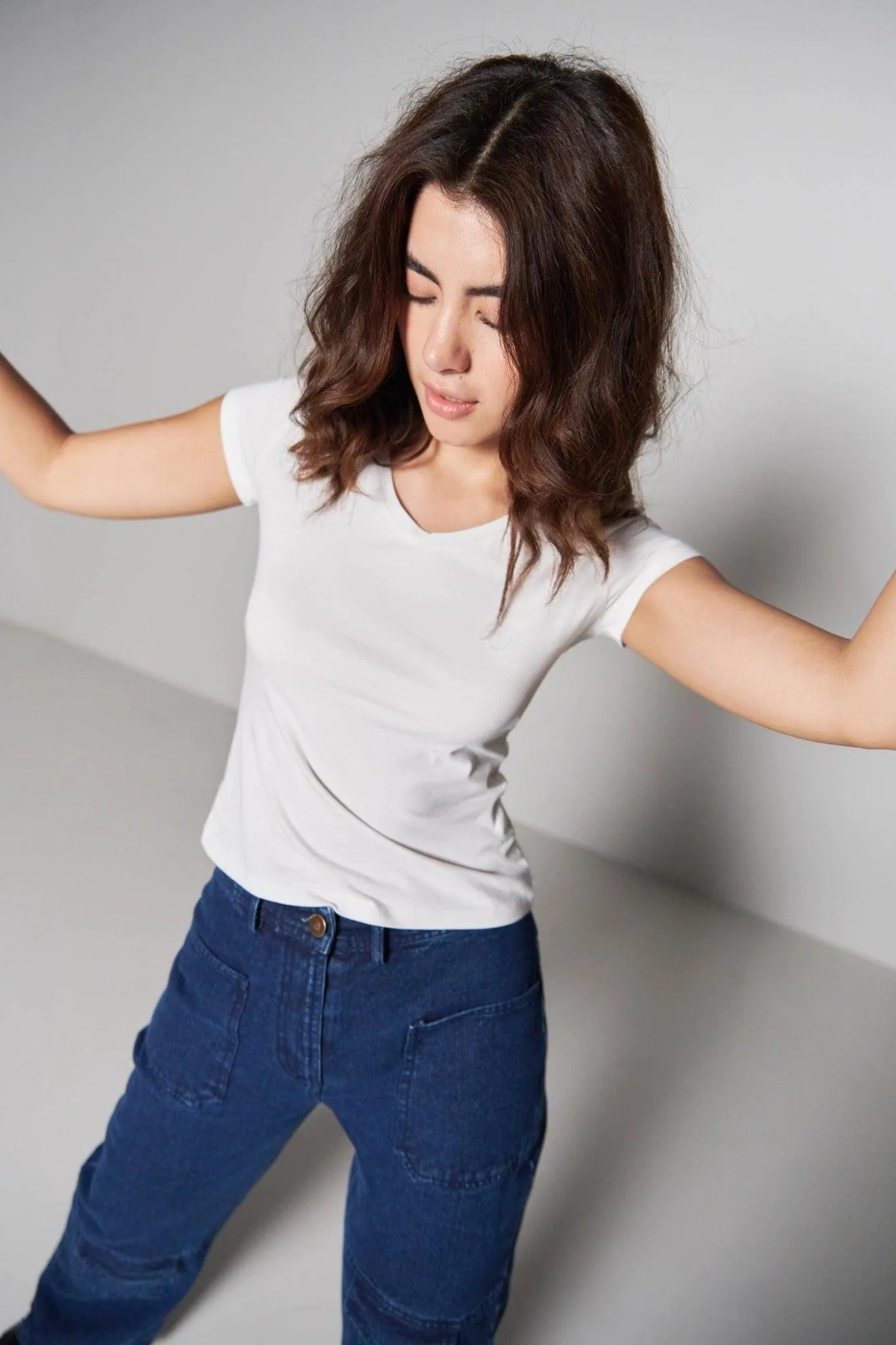Denim Straight Pants