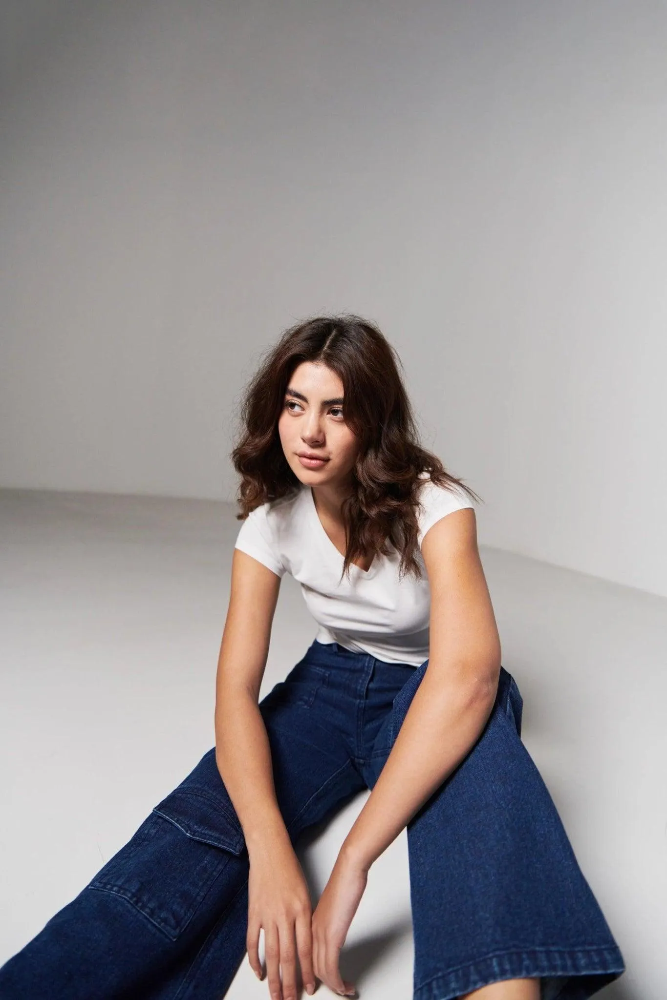 Denim Straight Pants