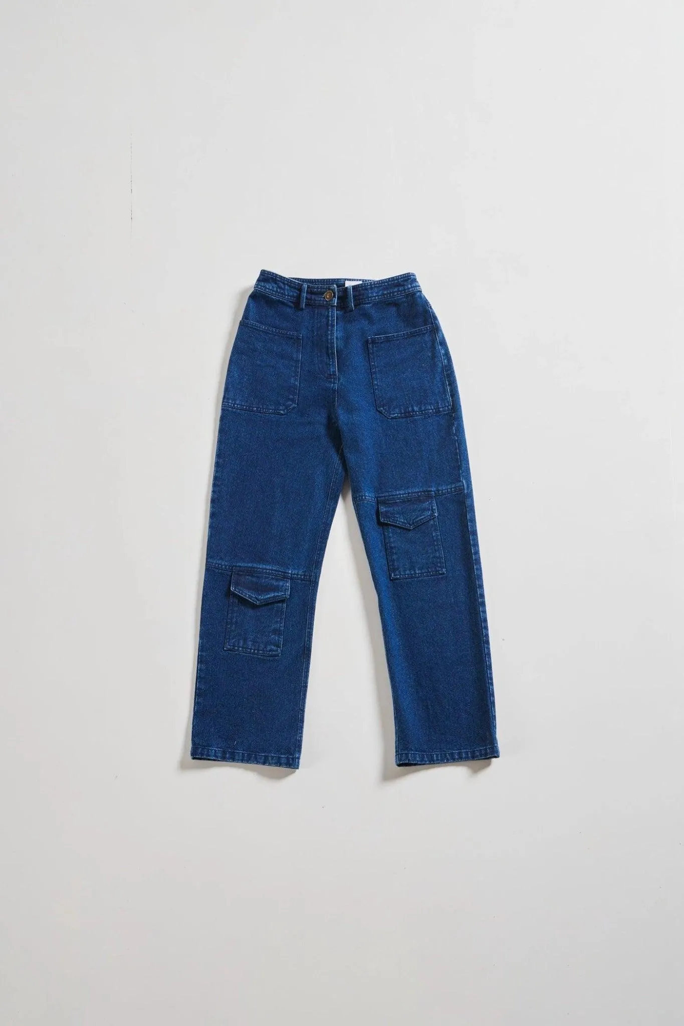 Denim Straight Pants