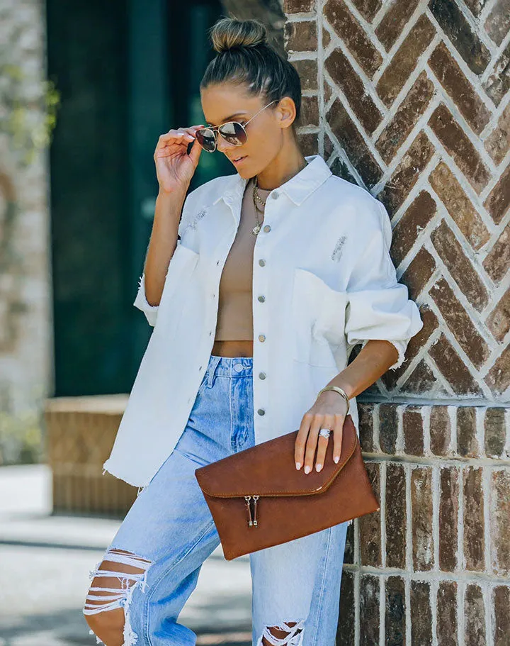 Distressed Tassel Loose Denim Jacket