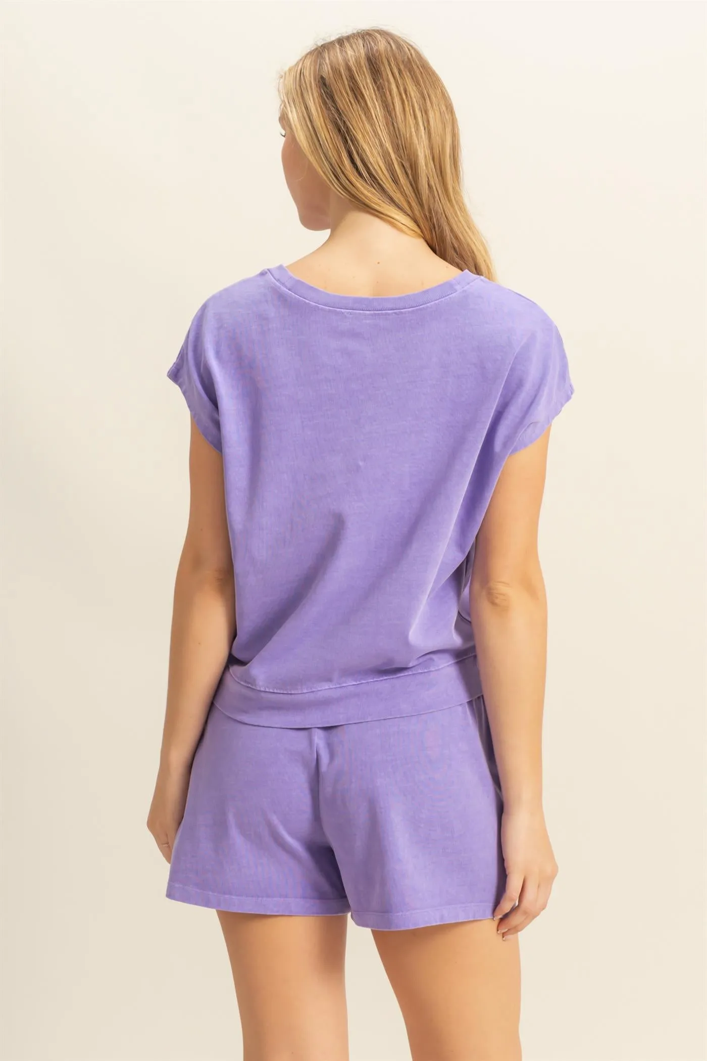 DZ25A913-SET-Matching Top And Shorts Set
