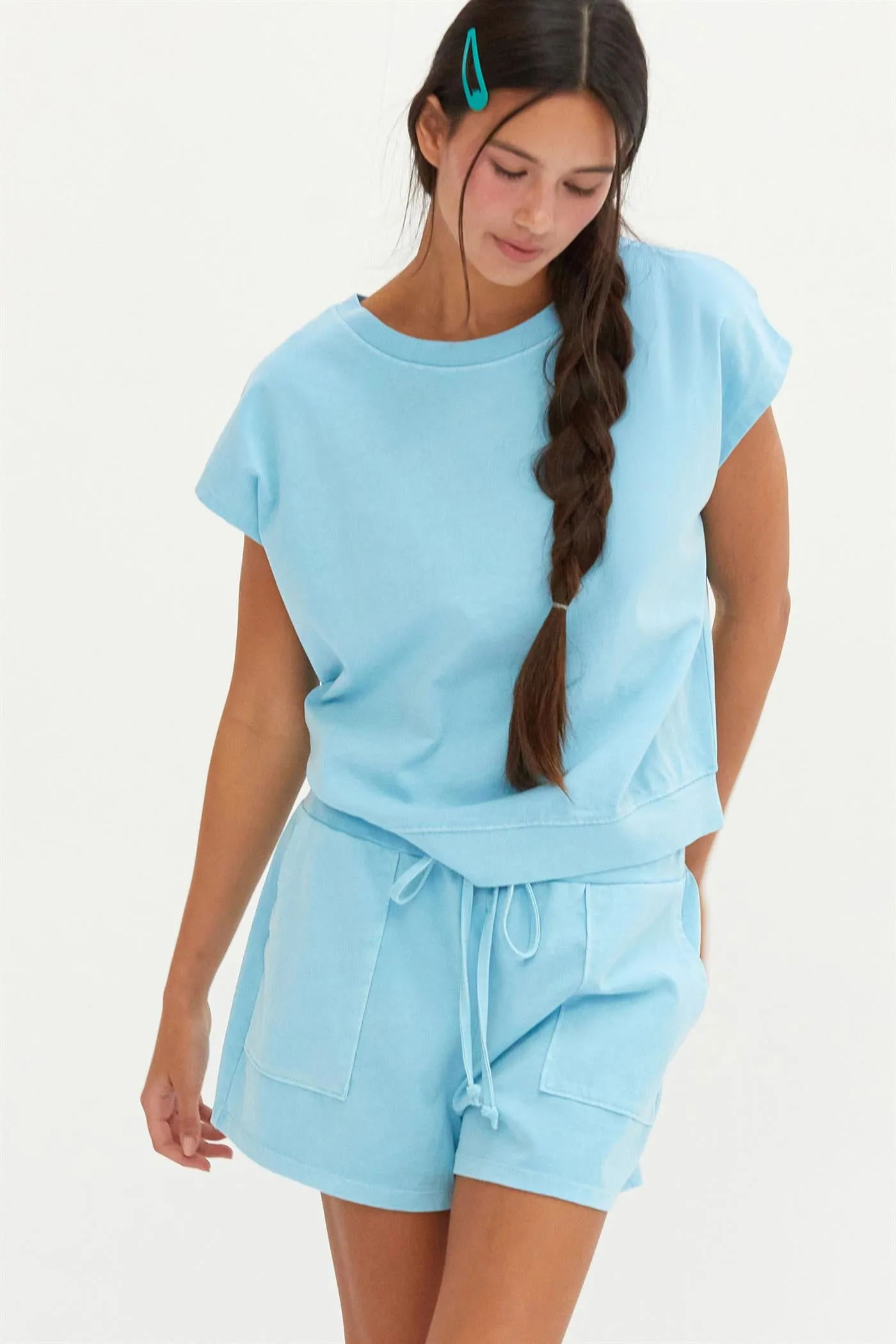 DZ25A913-SET-Matching Top And Shorts Set