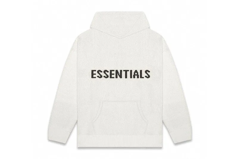 Fear Of God Essentials Knit Hoodie (Fw20) Oatmeal/Oatmeal Heather/Light Heather Oatmeal