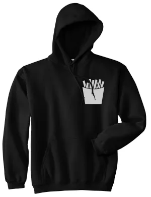 French Fry Fries Chest Mens Pullover Hoodie