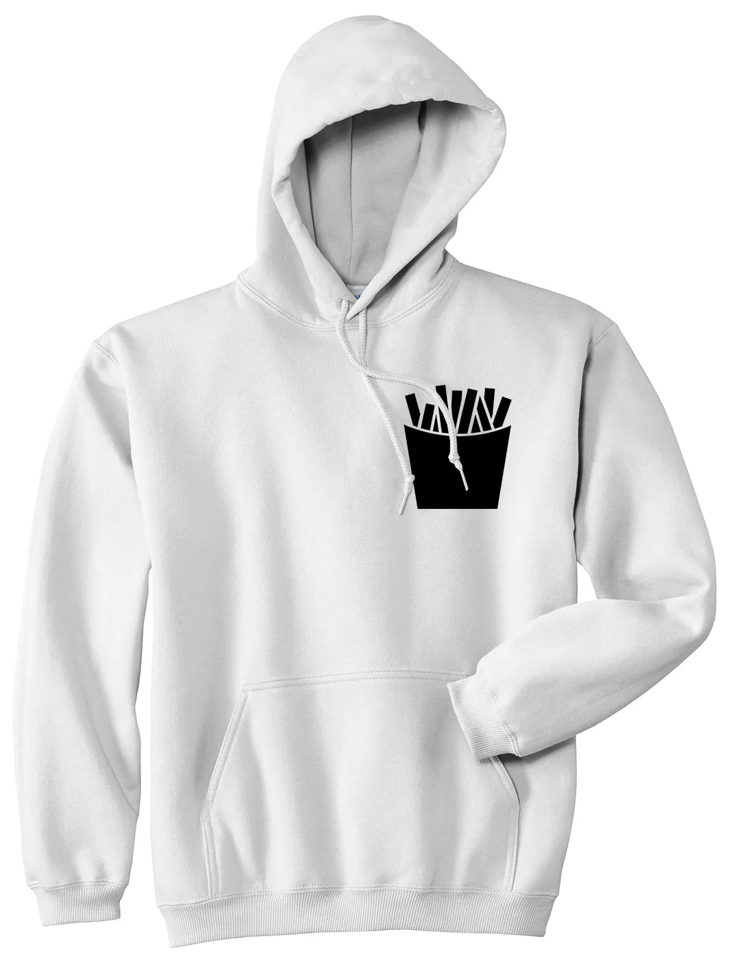 French Fry Fries Chest Mens Pullover Hoodie