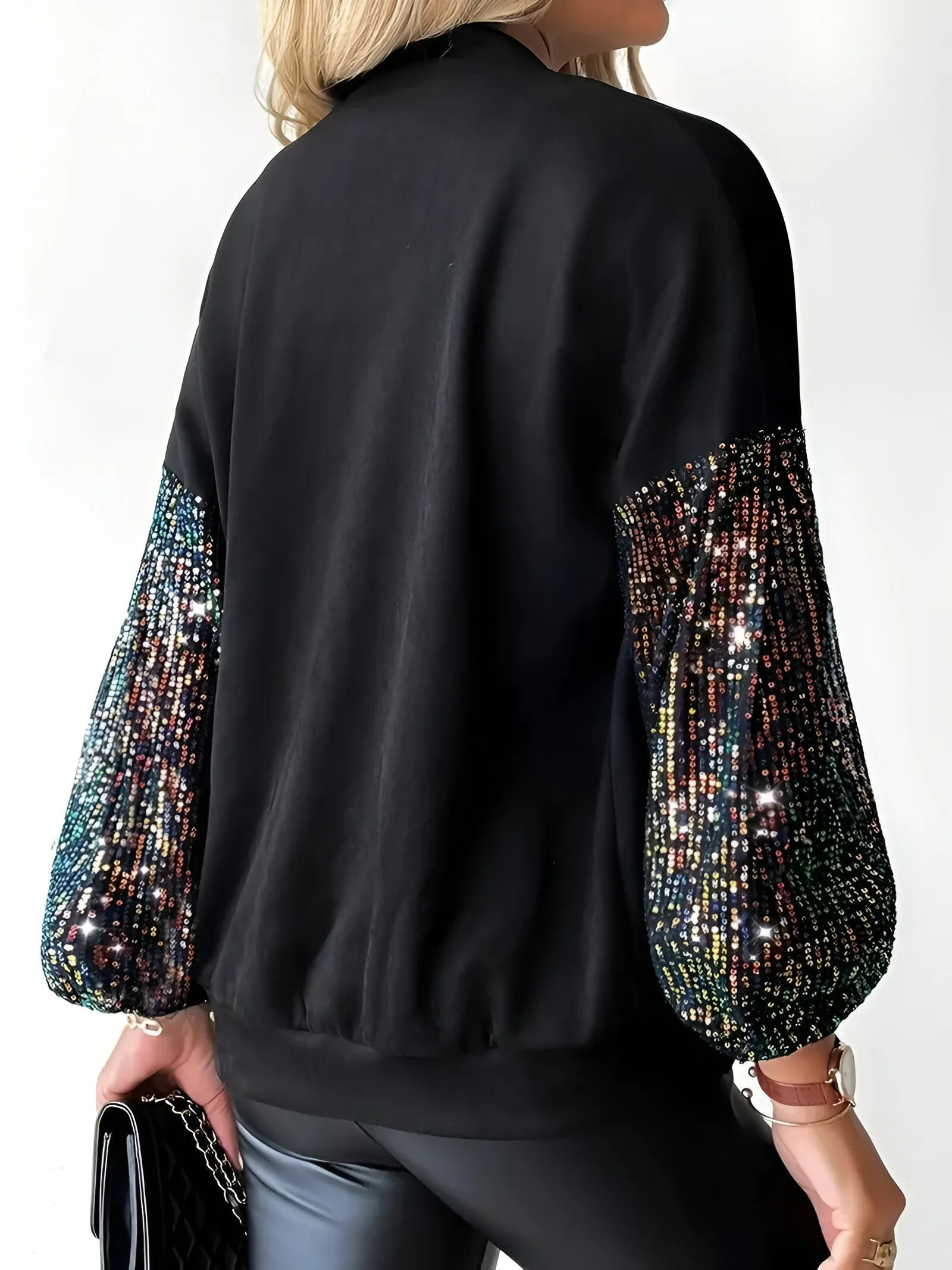 Ivyshape | Cozy Knit Jacket With High Collar And Zipper