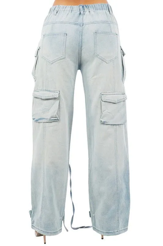 Judy Distress Cargo Denim