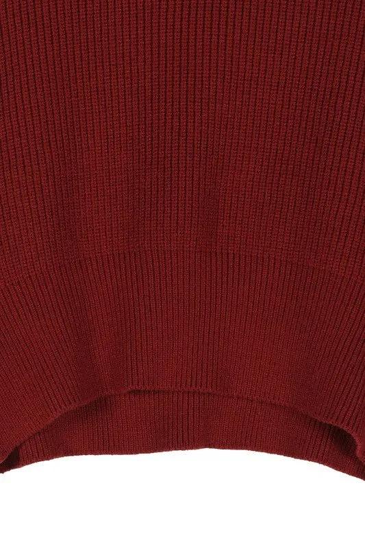 Knit Crop Top And Skirt Set
