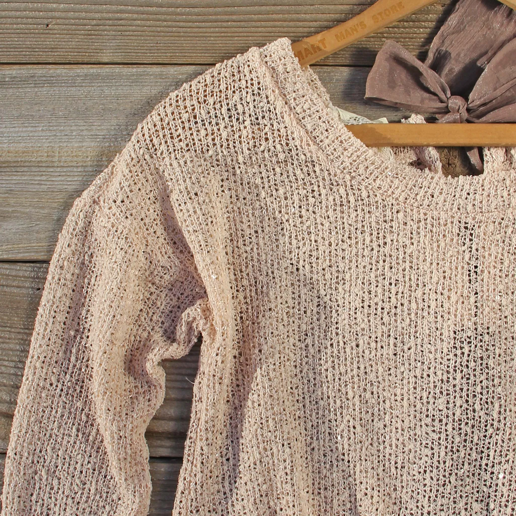 Lace & Tie Sweater