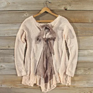 Lace & Tie Sweater