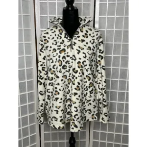 Leopard Print  Fleece Top