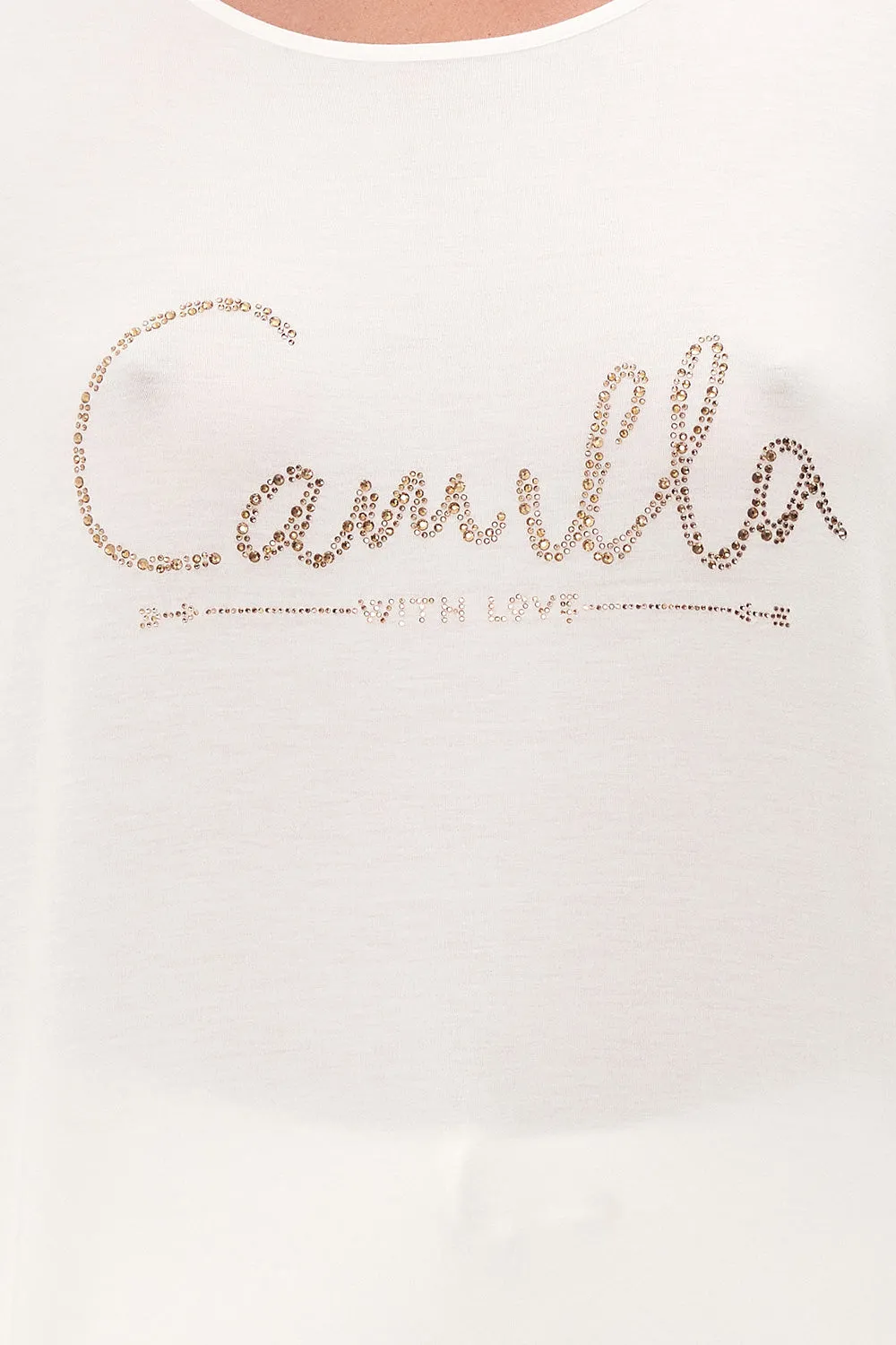 LOOSE FIT ROUND NECK TEE LOGO CAPSULE - SOLID WHITE