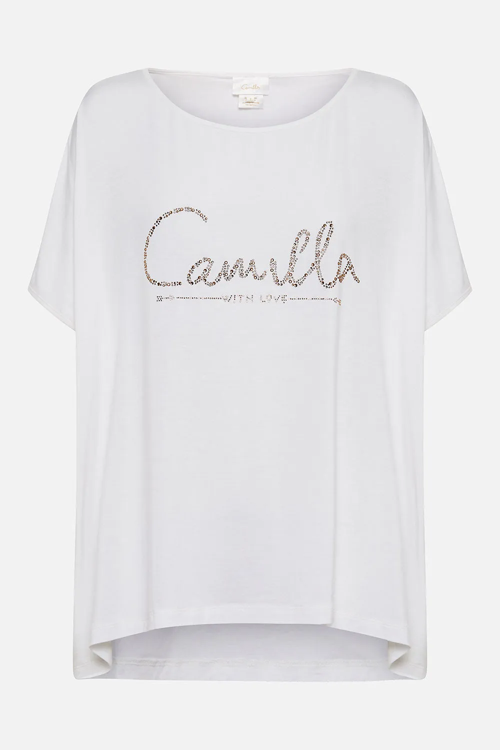 LOOSE FIT ROUND NECK TEE LOGO CAPSULE - SOLID WHITE