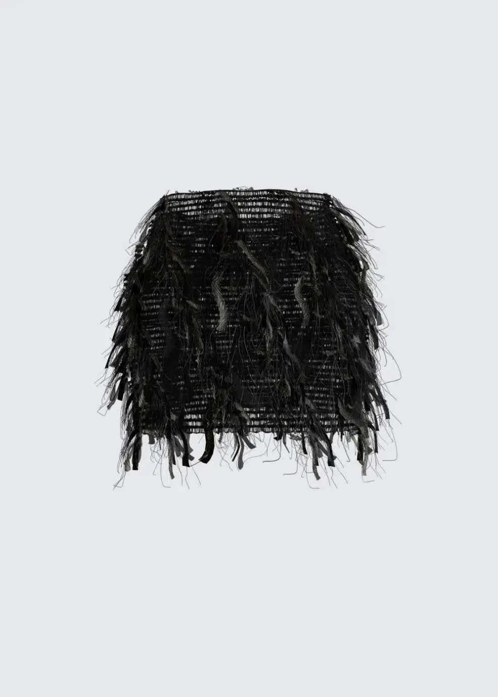 Luciana – Fringed texture – Ruffle skirt