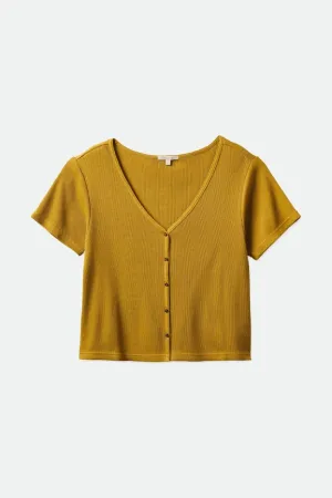 Monty V-neck Tee - Willow
